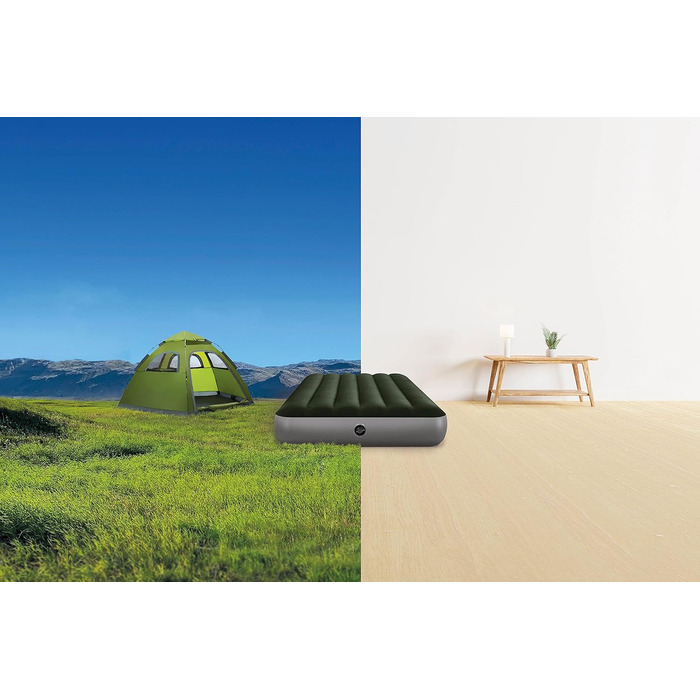 Надувний матрац Intex Dura-Beam Standard Prestige з Fiber-Tech, двоспальний, 25.4 см, 136 кг, без насоса