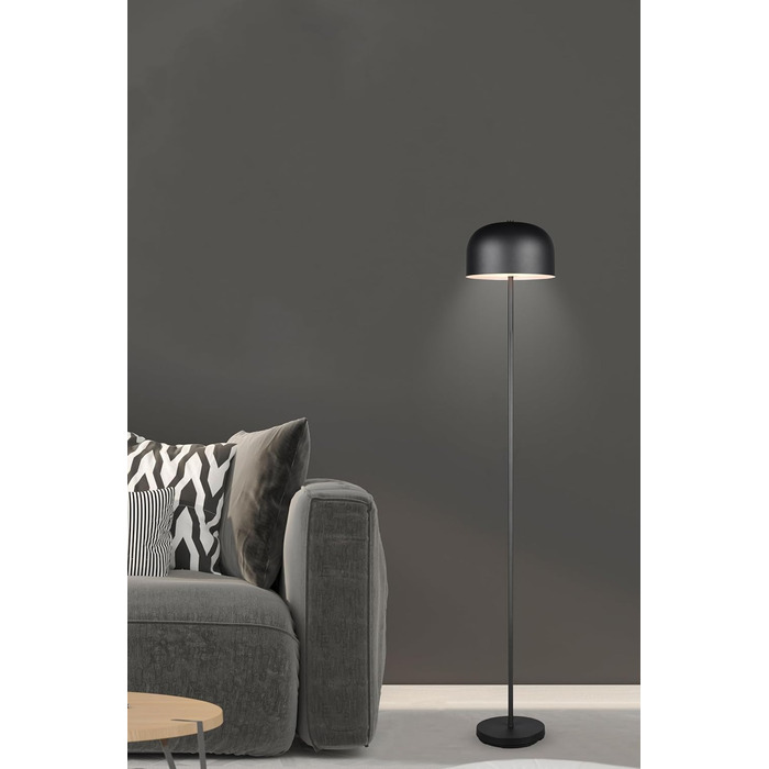 LED настільна лампа Julien, акумуляторна, USB-C, чорна матова, Ø 12 см, 1,5W, сенсорне керування, IP20