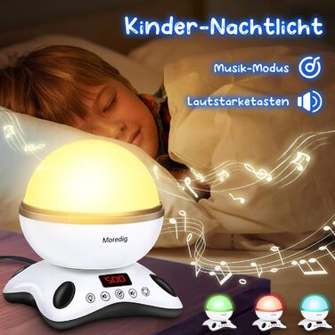 Moredig Night Light Starry Sky Projector for Kids with Remote Control, Timer, Night Light Baby Night Light for Children for Birthday Gift, Nursery, Christmas Gifts - Black and White