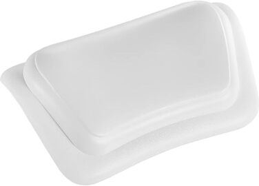 Lonkenn Bathtub Pillow, Ergonomic Bath Pillow, Stylish PU Bath Pillow with Suction Cups, Waterproof Bathtub Cushion, High-Quality Non-Slip Bath Pillow, Bathroom Accessories, for Bathtub, Spa White