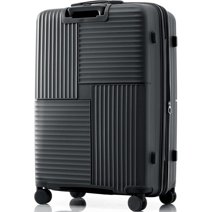Набір валіз Merax TSA-Schloß 3 шт. (M-L-XL) з телескопічним ручками та 4 колесами, чорний. Валізи ручної поклажі, PP-матеріал, з TSA-замком.