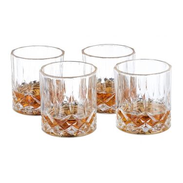 Relaxdays Whiskey Glasses, Set of 4