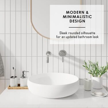 Комплексний набір аксесуарів для ванної кімнати Clara Clark: 25 предметів, салатовий колір, органайзер для душу, шторка для душу, щітка для унітазу, сміттєвий бак, килимок для ванної кімнати