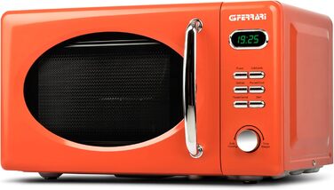 Мікрохвильова піч G3 Ferrari Sapormio Vintage, 1150 Вт, 20 л, 8 програм, оранжева