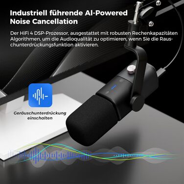 Динамічний мікрофон NearStream USB/XLR для PC Gaming, Streaming, Podcast. З регулюванням гучності, LED кнопкою Mute та кріпленням. Сумісний з MAC, PS4, PS5, Mixer (AM10X)