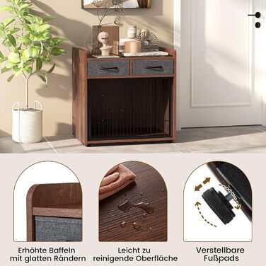 Клітка для собак GOPLUS з 2 висувними ящиками, замок, для собак маленьких та середніх порід, 62x49,5x63 см