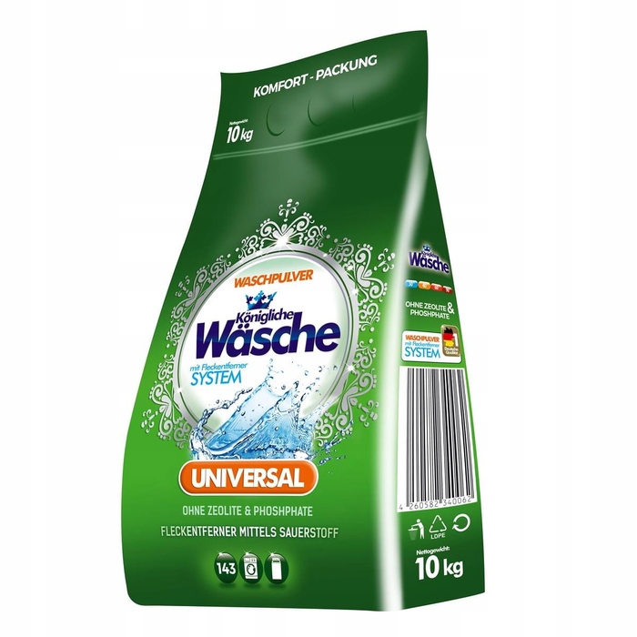 Універсальний пральний порошок Königliche Wäsche, 10 кг