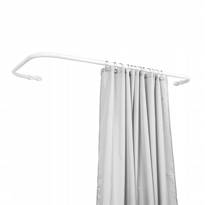 Кутовий штанга для душу Sasko 110-110 x 25 мм, білий