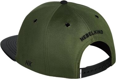 Кепка Nebelkind Snapback з прямим козирком (оливковий, унісекс)
