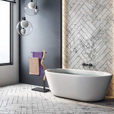 Relaxdays Towel Rack with Angled Design