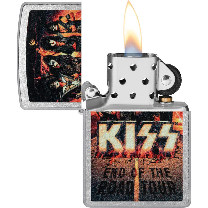 Запальничка Zippo Kiss End of The Road Street Chrome, кишенькова, оригінал