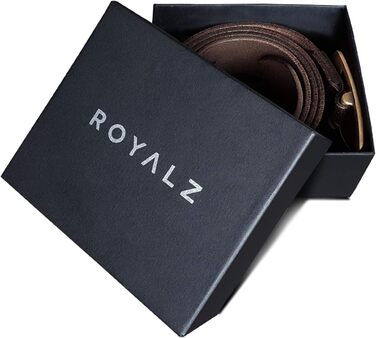 Жіночий шкіряний ремінь ROYALZ Vintage для джинсів, костюма, штанів. Ширина 38 мм, товщина 4 мм. Колір: темно-коричневий. Довжина: 115 см, розмір: 100 см