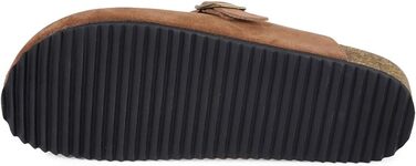 Intini Clogs - капці-клоги для жінок та чоловіків, шкіряне устілка, домашні та садові тапочки, літні сандалії, зручні шльопанці, розмір 36-48 (43 EU, темно-коричневий)