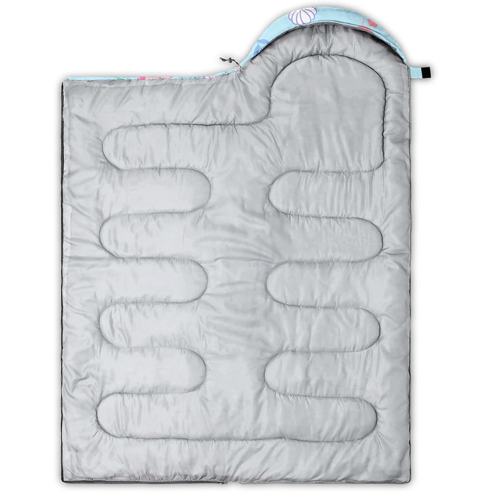 Спальні мішки QOOMO для кемпінгу, 3 сезони, для дорослих та дітей, легкі, водонепроникні, для подорожей та відпочинку на природі