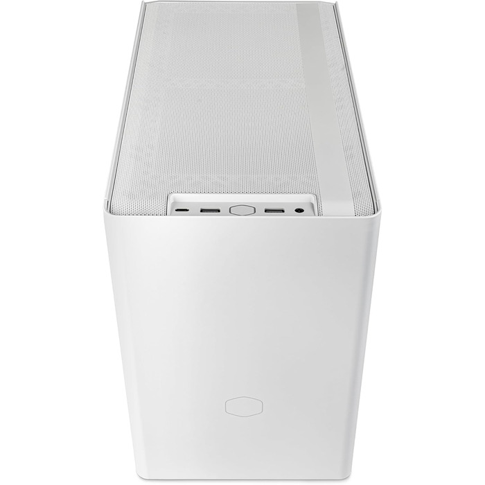 Корпус Mini-ITX Cooler Master MasterBox NR200P V2 білий з прозорою бічною панеллю, вертикальним розташуванням відеокарти та вентилятором 120 мм PWM