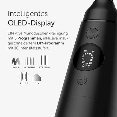 Електрична зубна щітка Wondersmile PRO - переможець тесту 2025 - 100 днів без ризику - сертифікована TÜV - 4 режими, акумулятор 60 днів, розумна насадка, 1 шт.