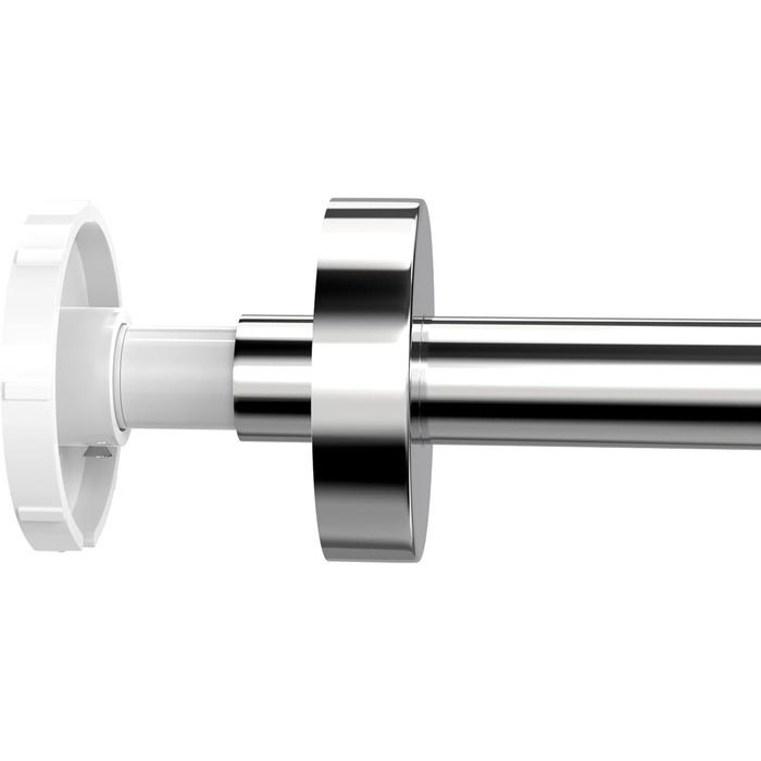 Штанга для душу L-подібна, розсувна, 62–94 x 141–174 см, з 16 кільцями, чорна (Silver Upgrade-version)