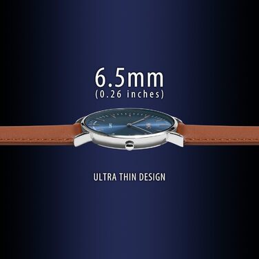 Чоловічий годинник Infantry MDC: мінімалістичний дизайн, кварцовий механізм, шкіряний ремінь, блакитно-сріблястий колір