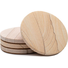 Thirstystone TS3 Sandstone Coasters, Sandstone, Desert Sand