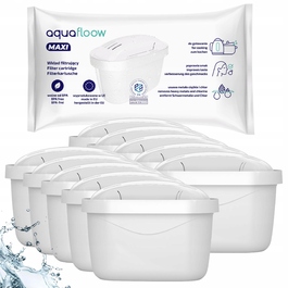 Набір смінних фільтрів для води AquaFloow Maxi для глечиків Brita та Dafi, 10 шт.
