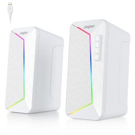 SOULION R40 Комп'ютерні колонки 2.0 USB, Bluetooth 5.3, для ноутбука та планшета (білий)