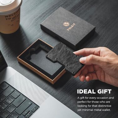 Клатч-органайзер для карт чоловічий VULKIT з металевою кліпсою для грошей, RFID захистом, тонкий, зелений (ретро шкіра чорний)