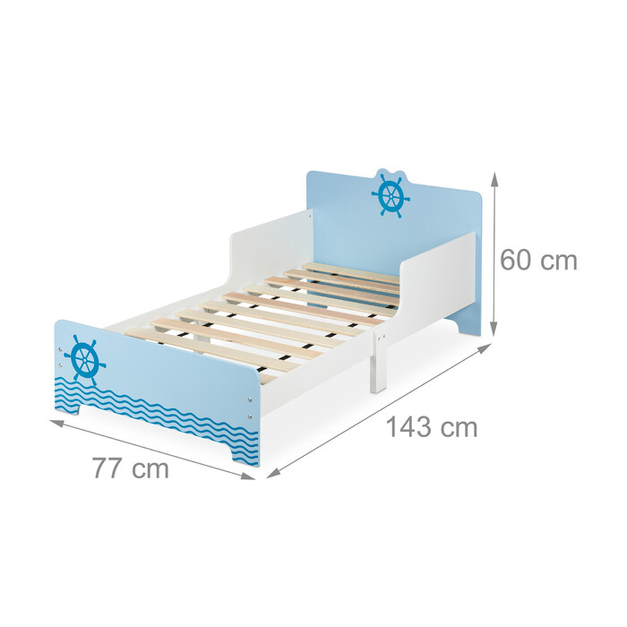 Relaxdays Children's Bed, Nautical Theme