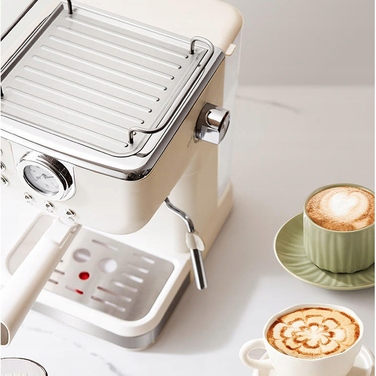 Рістковий кавомашина Bedee, 1050 Вт, біла