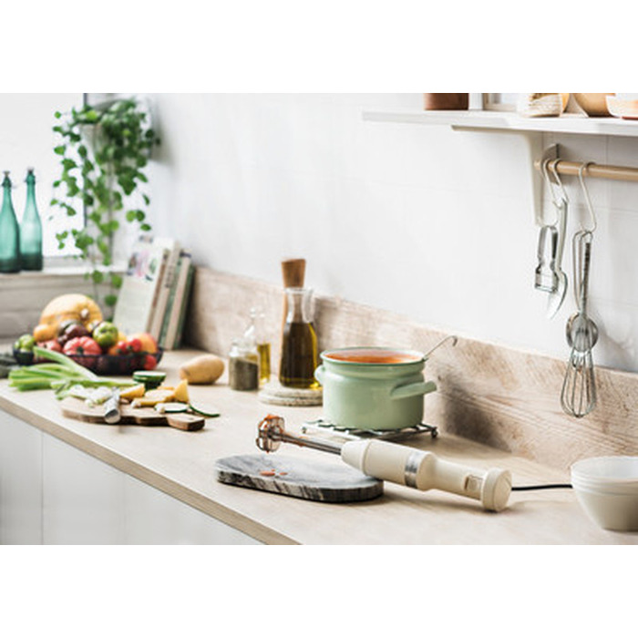 Ручний блендер KitchenAid 5KHBV83, 180 Вт, бежевий