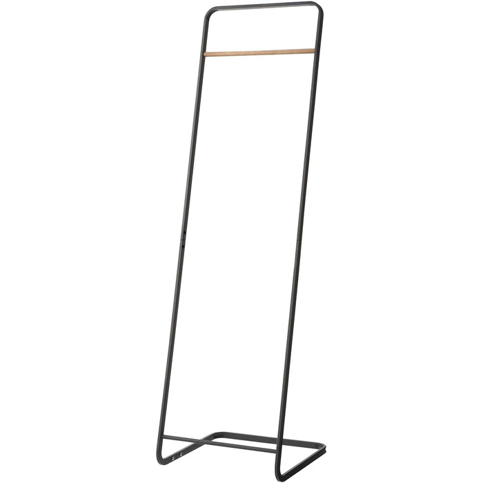Yamazaki 7672 TOWER Wardrobe, Black, Steel / Wood, Minimalist, 40 x 40 x 140 cm