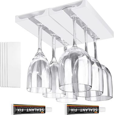 Підвісні тримачі для келихів вина ROLMZJX (2 шт.) - чорний та білий, для дому, ресторану, бару