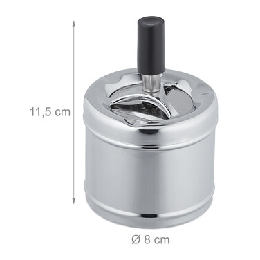 Relaxdays ashtray with lid