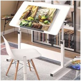 Регульований стіл для малювання художника, 60x40 см, похила поверхня, для студії, мистецтва, рукоділля та письма