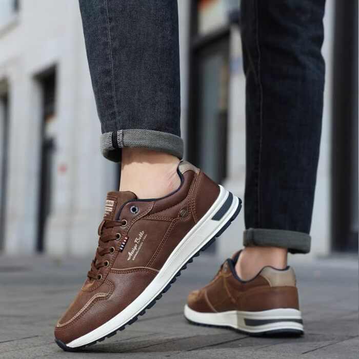 ARRIGO BELLO Кросівки чоловічі: спортивні, для прогулянок, робочі, Outdoor, легкі, розмір 41-46 (D Коричневий, 42 EU)