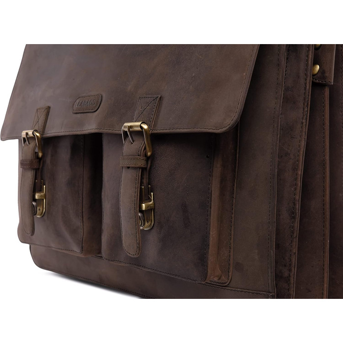 Сумка для ноутбука Leabags зі шкіри 15