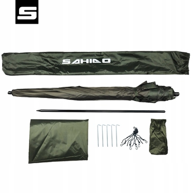 Водостійка рибальська парасолька з боковими стінками Sahido Fishing Shield Advanced 220