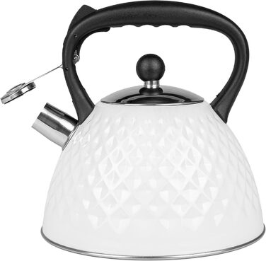 Чайник Karl Hausmann 3L з автоматичним свистком для індукційних, газових та електричних плит - нержавіюча сталь