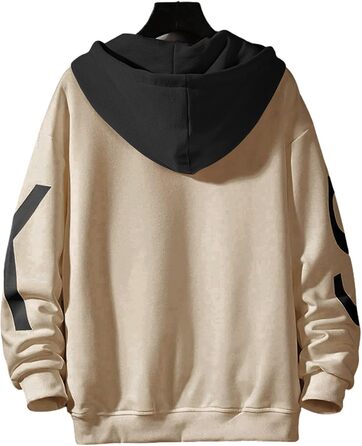 Чоловічий світшот з капюшоном, худі, світшот з довгими рукавами, базовий пуловер, класична чоловіча куртка, унісекс, повсякденний, весняний, осінній, зимовий, білий (XXL, хакі)