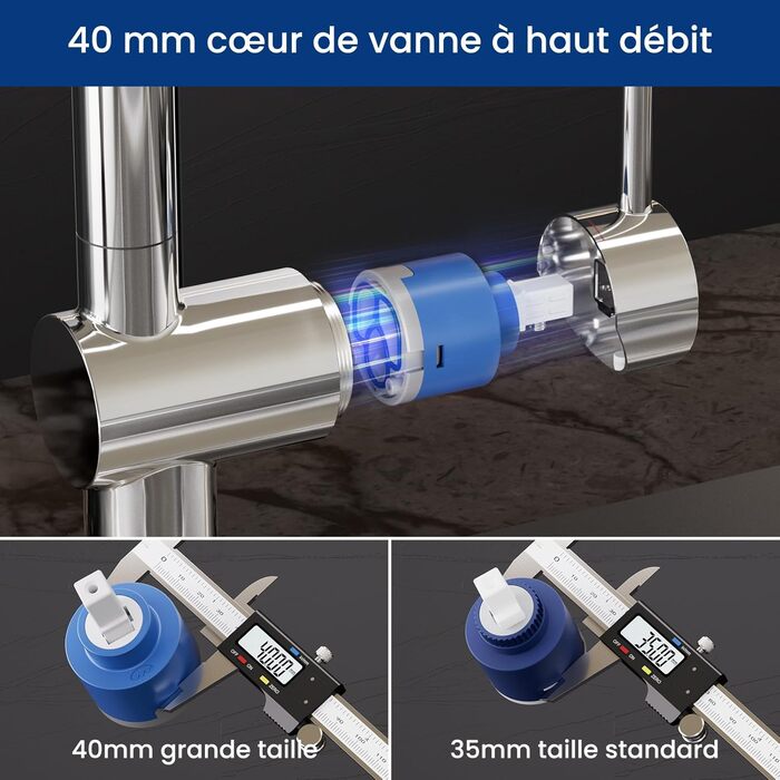 Кран кухонний CECIPA X203B чорний з висувною лійкою, 360° обертання, двома режимами струменя, з нержавіючої сталі