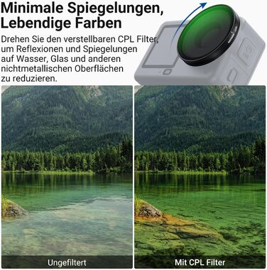 Набір фільтрів NEEWER CPL + ND для DJI Osmo Action 6 (FL-B2) - 6 шт.