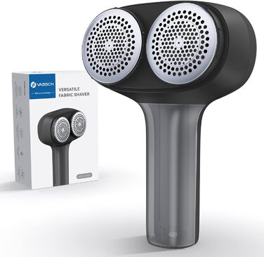 Електричний видалення ворсу VASSON для одягу, меблів, диванів. Бездротовий, для видалення пілінгу, чорний