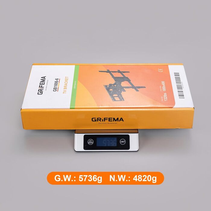 Кріплення для телевізора GRIFEMA: поворотне, нахильне, висувне, універсальне для телевізорів 32-80 дюймів, до 60 кг, VESA 600x400 мм