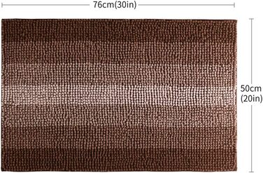 Килимок для ванної кімнати з поліестеру, зелений, 71,1 x 45,7 см (30*20 дюймів), м'який, антиковзний, швидковисихаючий