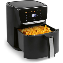 Фритюрниця повітряна GOURMETmaxx AirGenius 5.5 л з 7 програмами | Міні-піч з LED-дисплеєм | Здорове приготування для 3-5 осіб