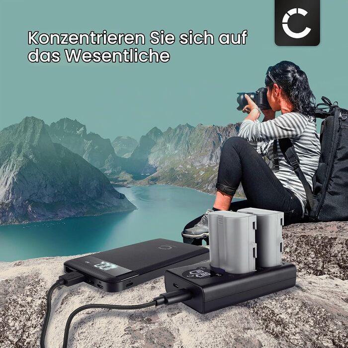 Комплект акумуляторів CELLONIC (2 шт) для Nikon D700, D90, D300, D200, D80, EN-EL3 1600mAh з подвійним зарядним пристроєм