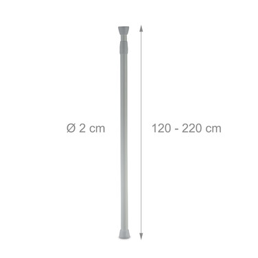 Adjustable Stainless Steel Telescoping Pole