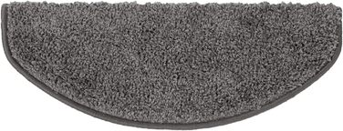 Сходинкові килимки ETM Barcelona: набір 15 шт. (сірий, напівкруглий, 65 x 23,5 см)