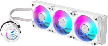 Система водяного охолодження GIGABYTE AORUS WATERFORCE II 360 Ice для CPU з RGB підсвічуванням (3x120mm) - сумісна з Intel LGA 1851 та AMD AM5, білий корпус