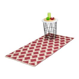 Relaxdays Cotton Runner Rug, 70 x 140 cm
