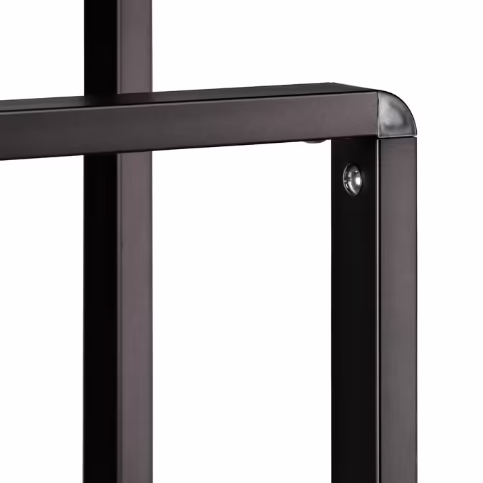 Relaxdays freestanding towel rack with 2 bars